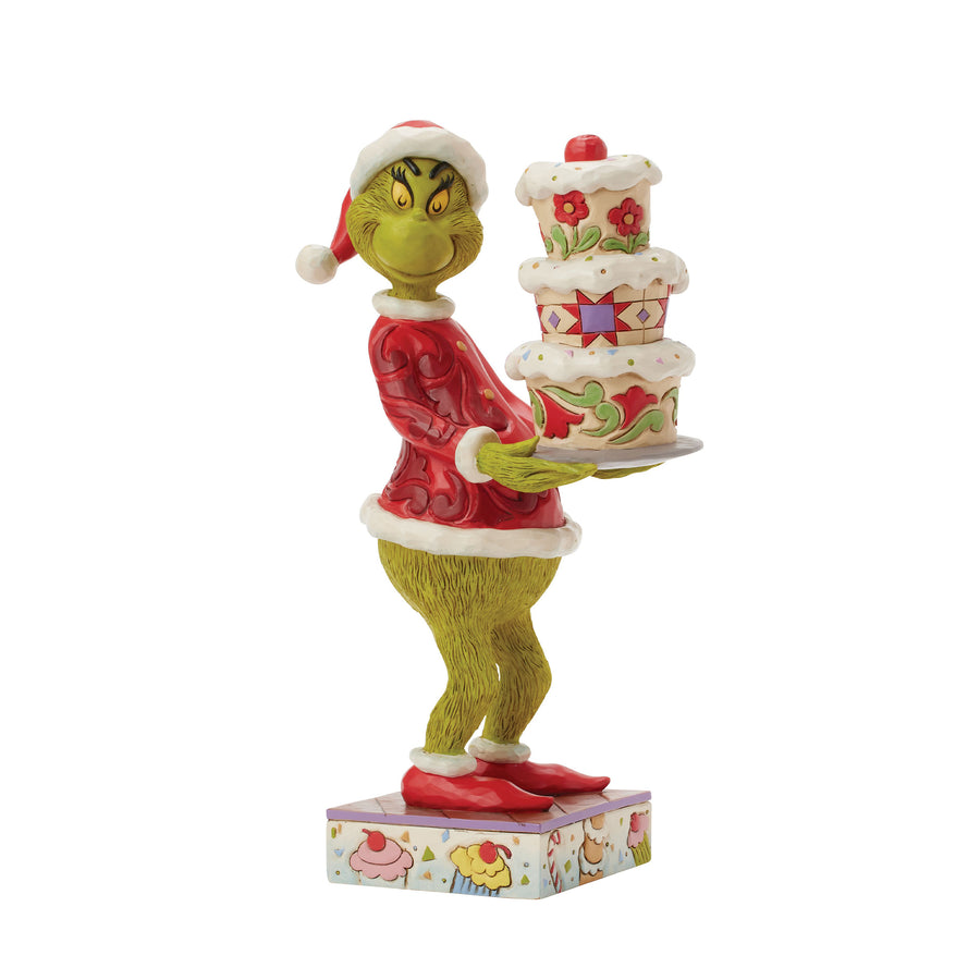 Grinch with Grinchy Cake