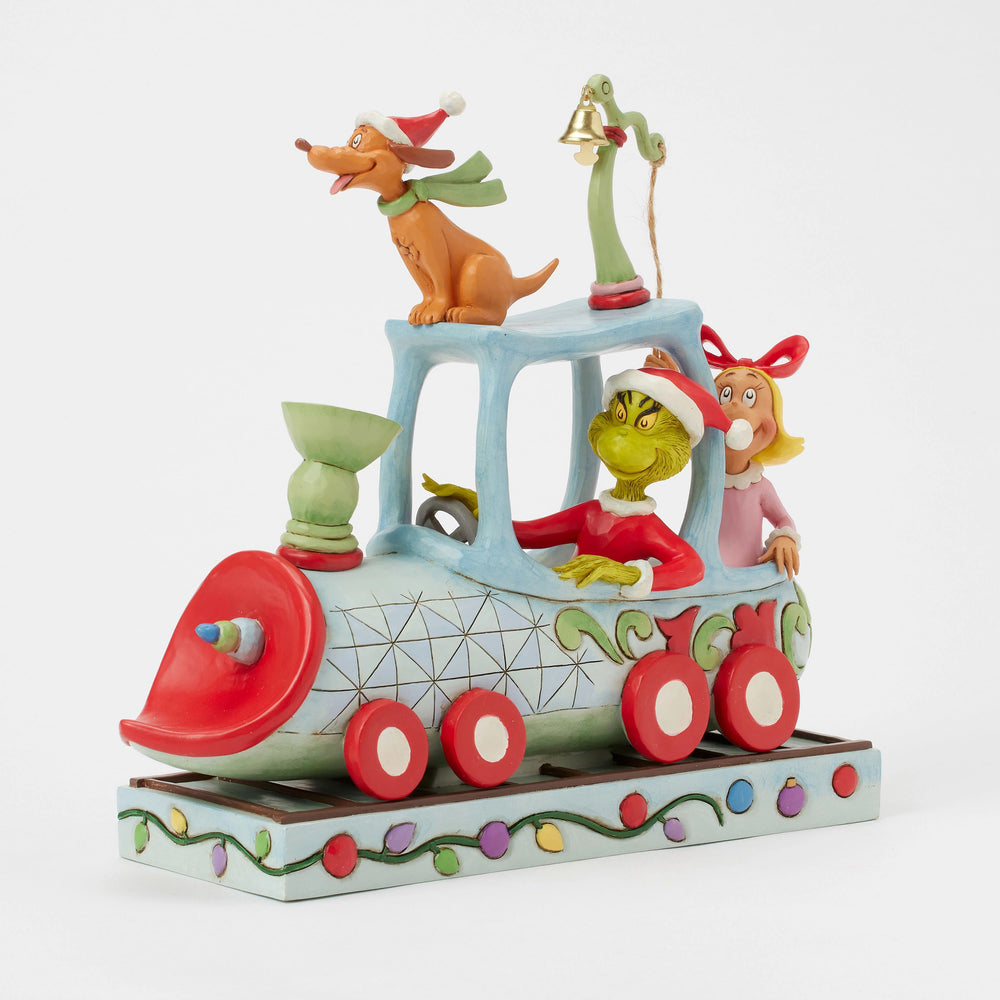 Grinch, Max and Cindy on Train