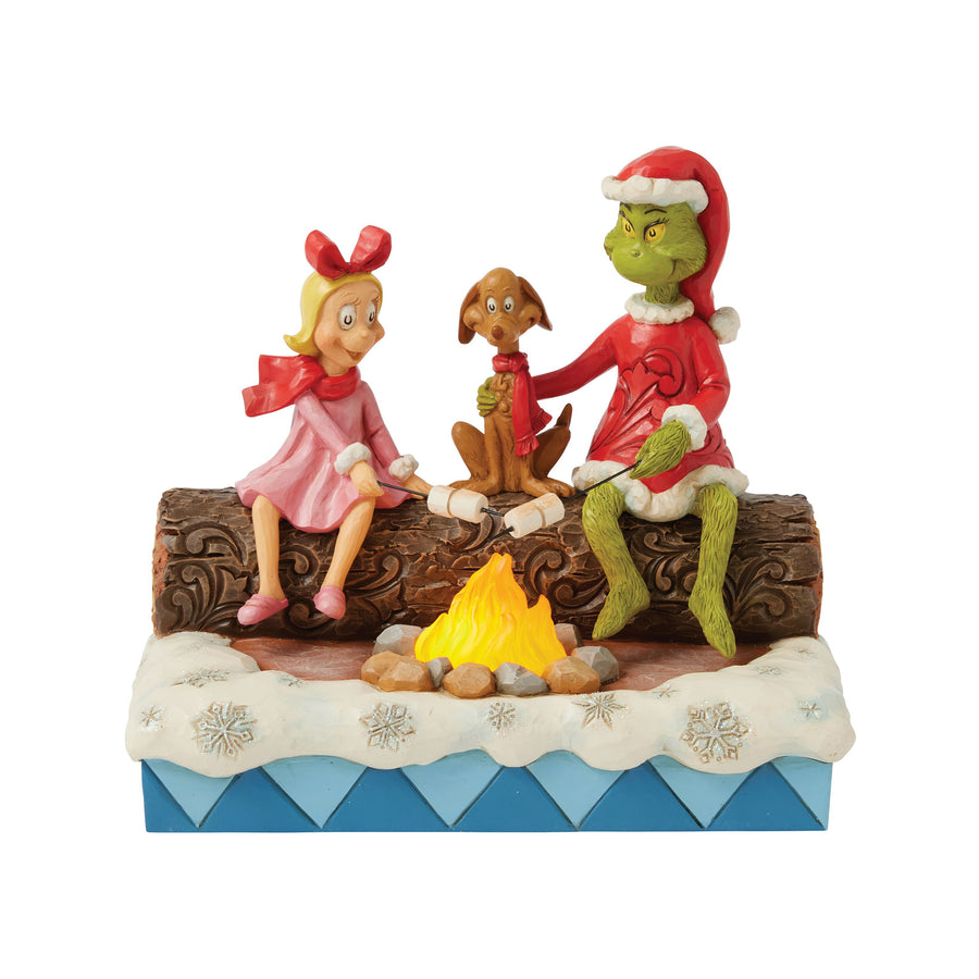 Grinch, Max, Cindy Roasting Marshmallows