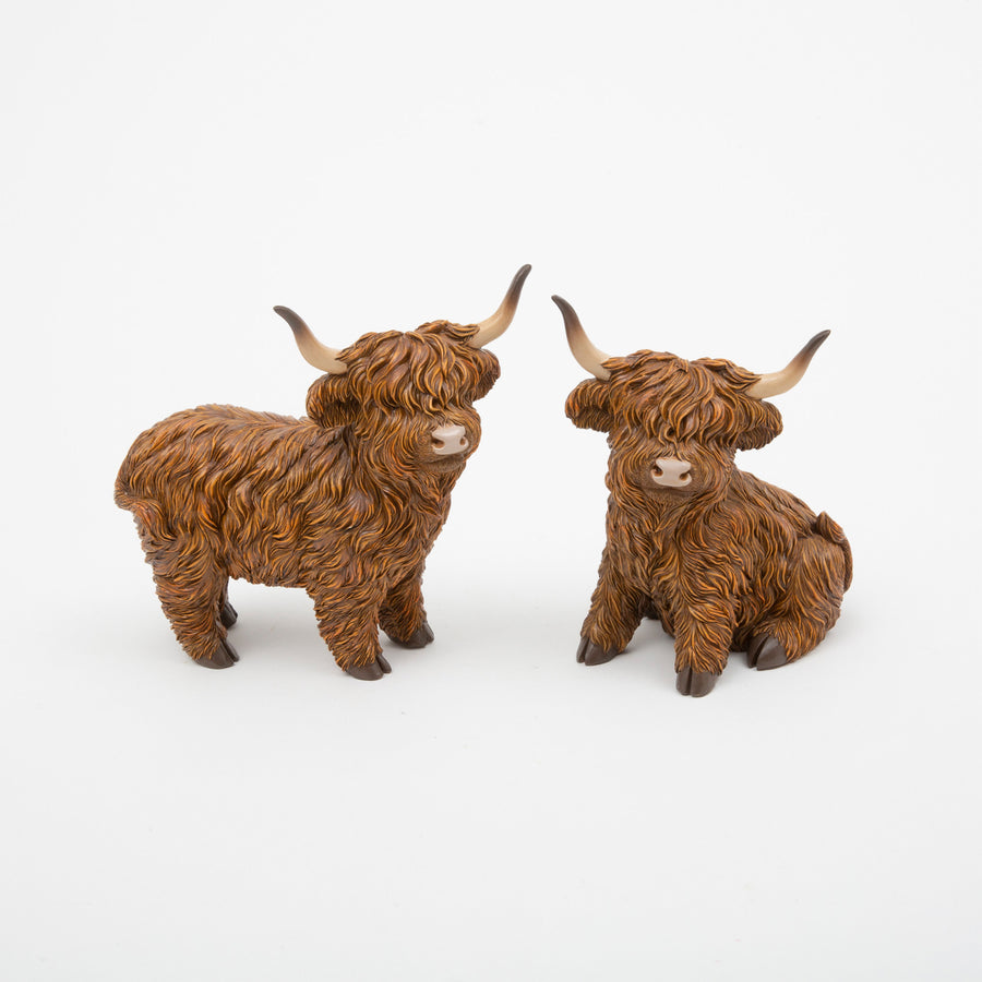 Highland Harvest Cow Figurines
