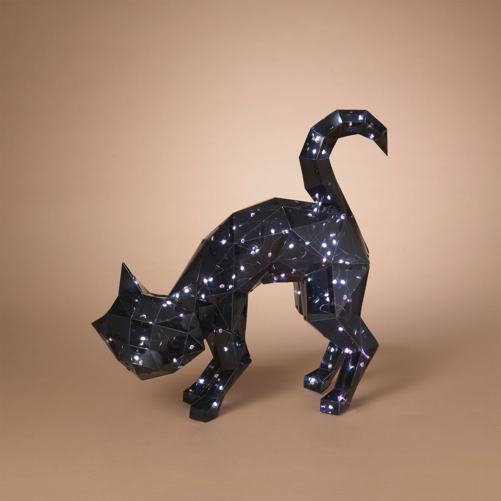 Holographic Lighted Halloween Cat