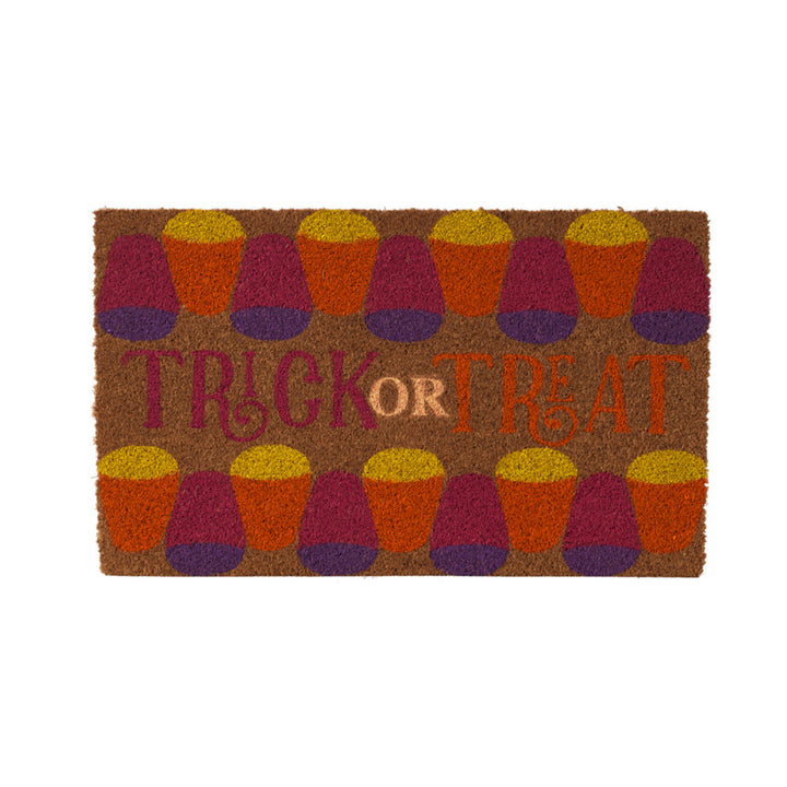 Vinyl Backed Coir Fall and Halloween Coir Doormat Trick or Treat
