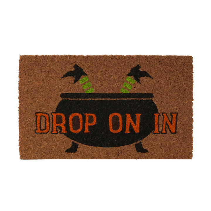Vinyl Backed Coir Fall and Halloween Coir Doormat Drop On In