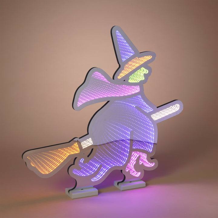 Infinity Lighted Witch on Broom