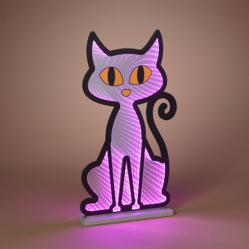 Infinity Lighted Halloween Cat
