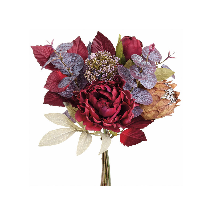 Burgundy Peony & Protea Collection Bouquet