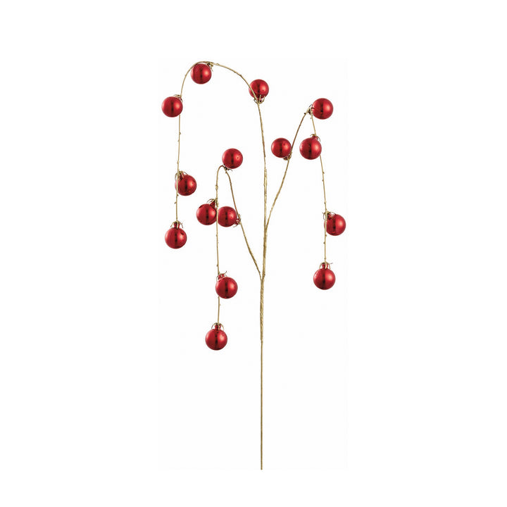 Plastic Ball Hanging Spray Red