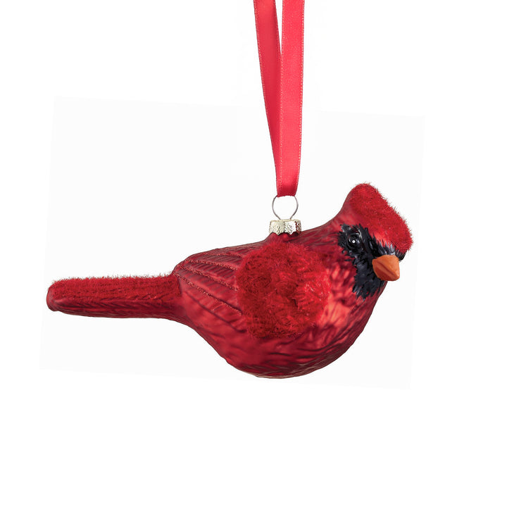 Glass Cardinal Ornament