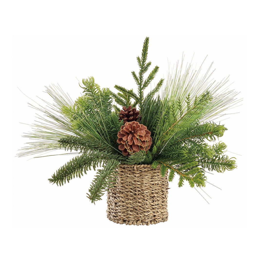 Mixed Pine & Pinecone Arrangement in Basket