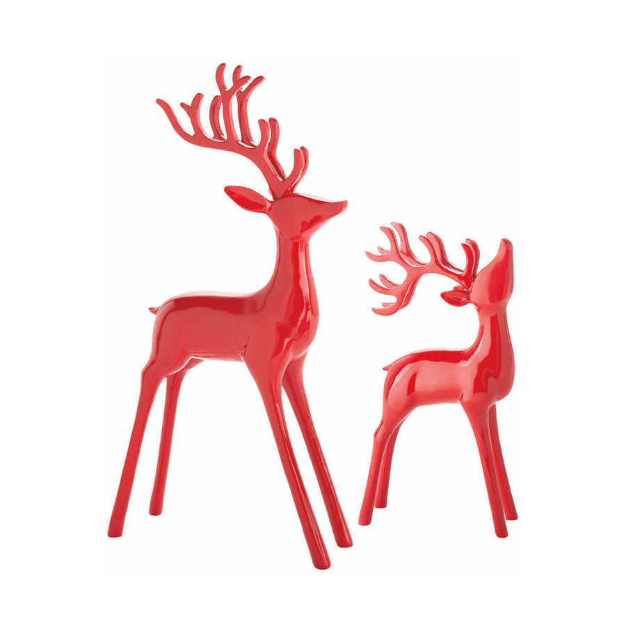 Simple Deer Figurine Red