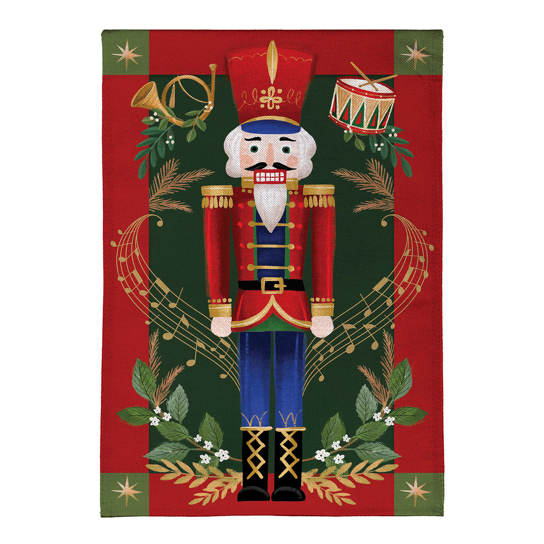 Joyful Traditions Double Sided Burlap Garden Flag