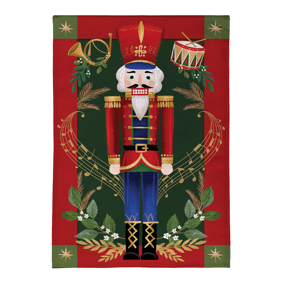 Joyful Traditions Double Sided Burlap Garden Flag