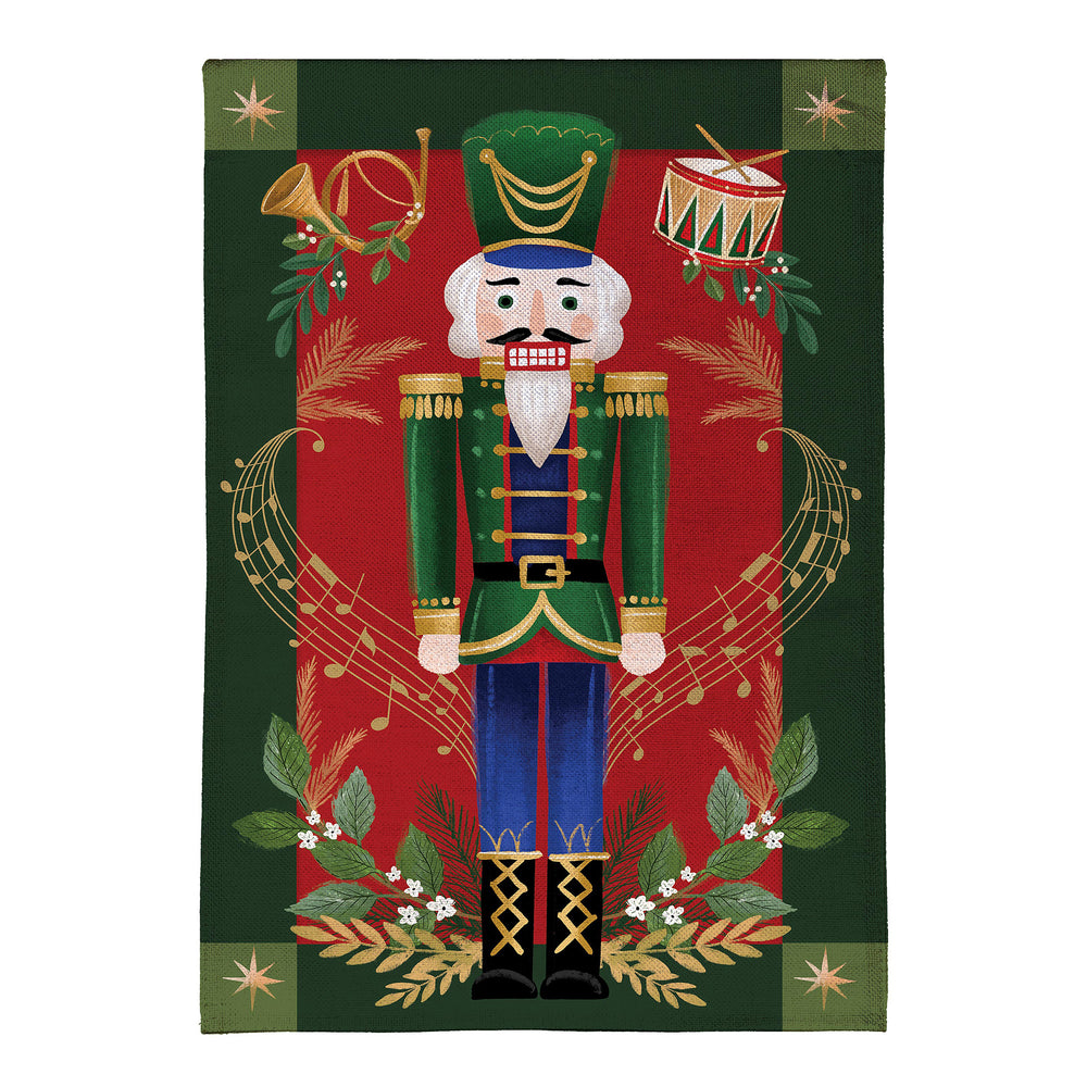 Joyful Traditions Double Sided Burlap Garden Flag