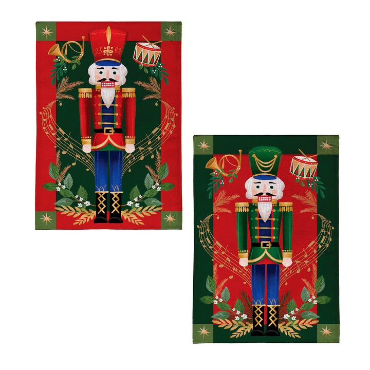 Joyful Traditions Double Sided Burlap Garden Flag