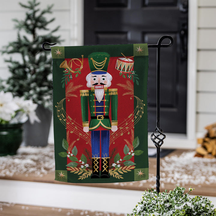 Joyful Traditions Double Sided Burlap Garden Flag