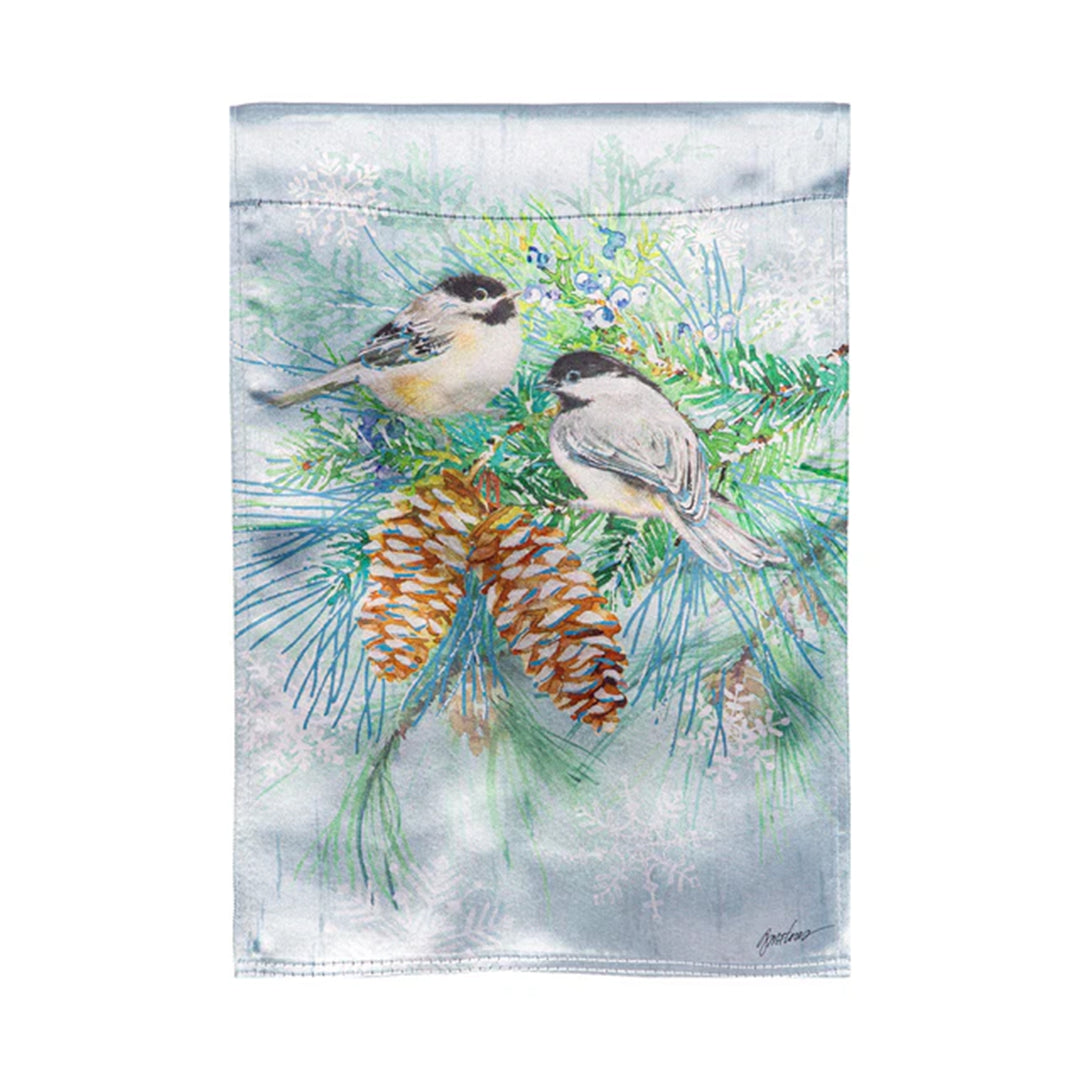 Winter Frost Lustre Garden Flag