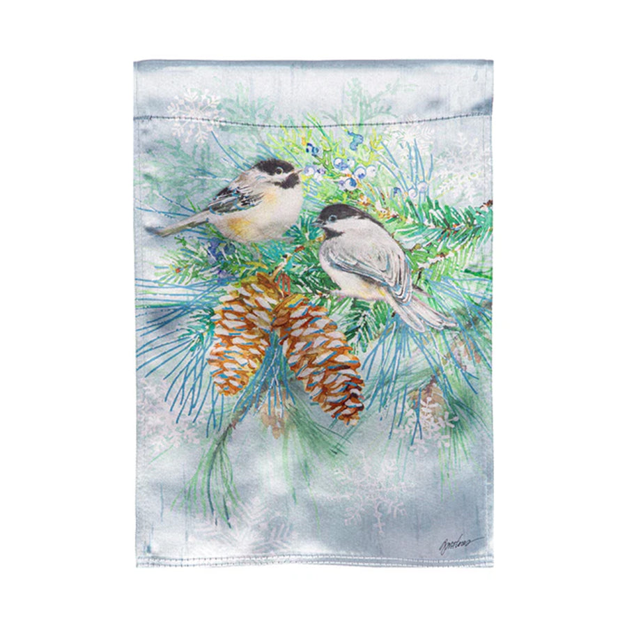 Winter Frost Lustre Garden Flag