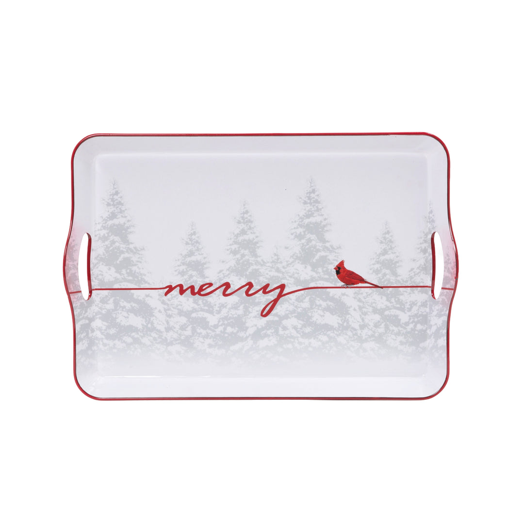 Holiday Cardinal Design Tray