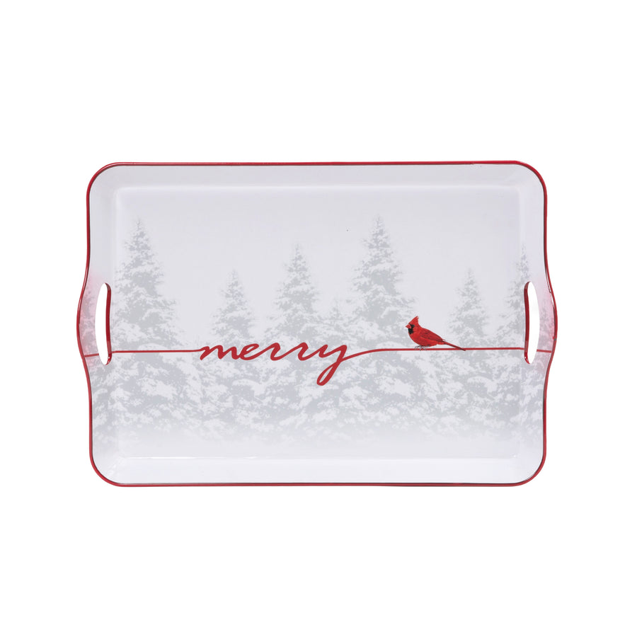 Holiday Cardinal Design Tray