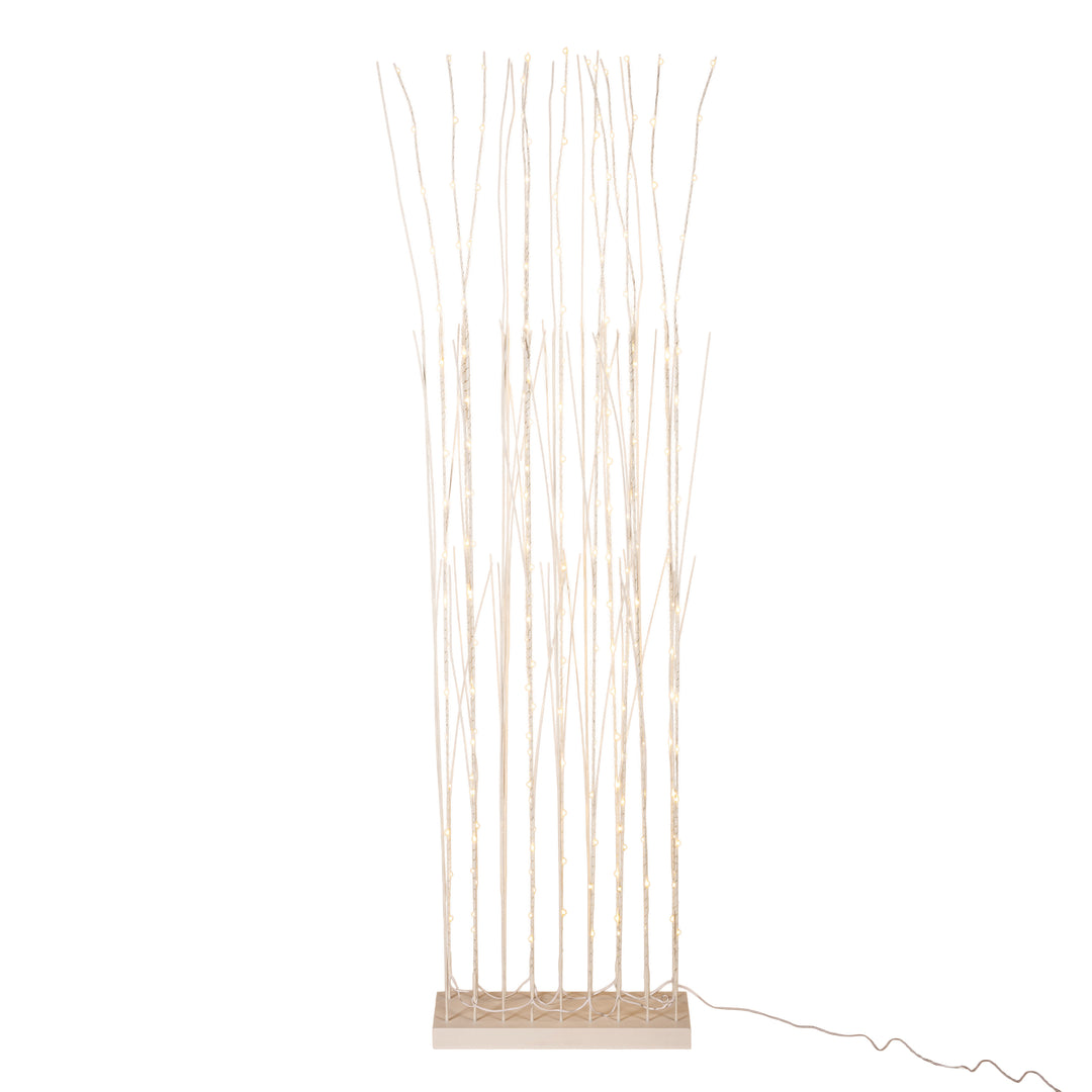 Lighted White Birch Tree