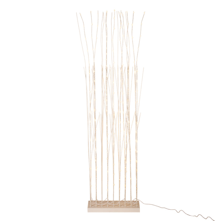 Lighted White Birch Tree