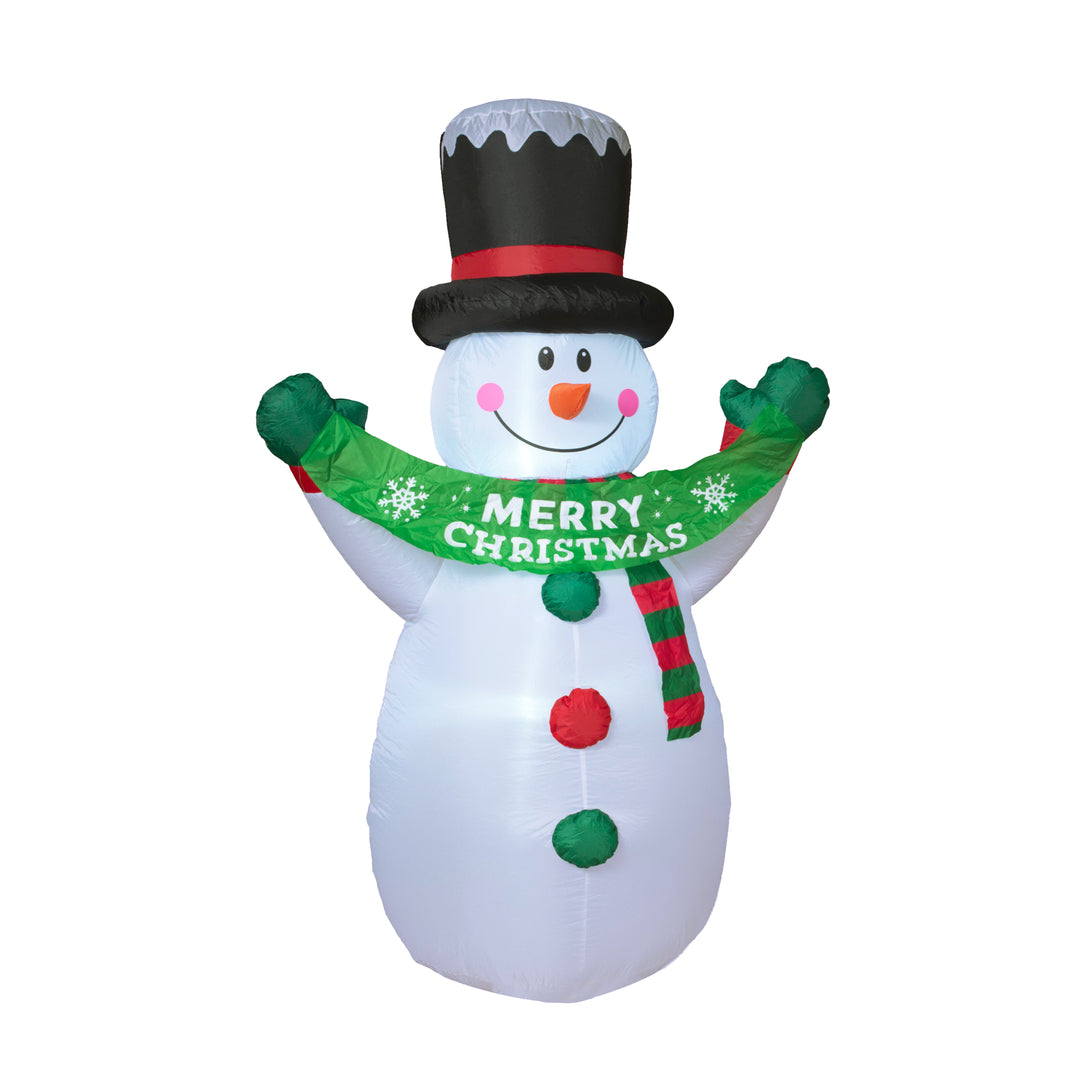 Inflatable "Merry Christmas" Snowman