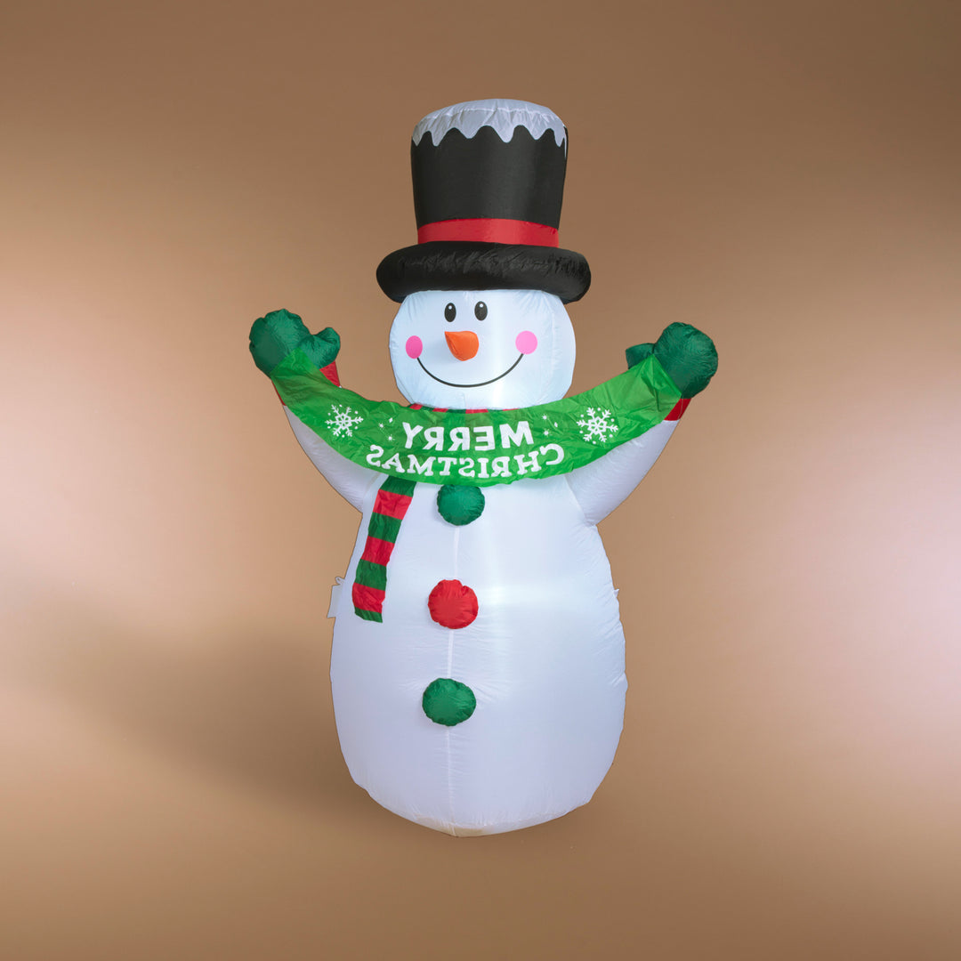 Inflatable "Merry Christmas" Snowman