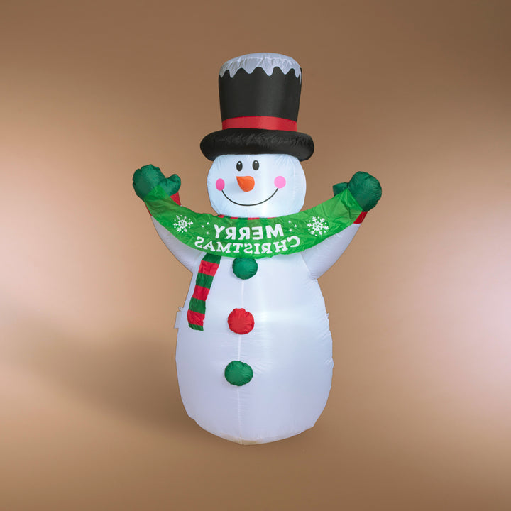 Inflatable "Merry Christmas" Snowman