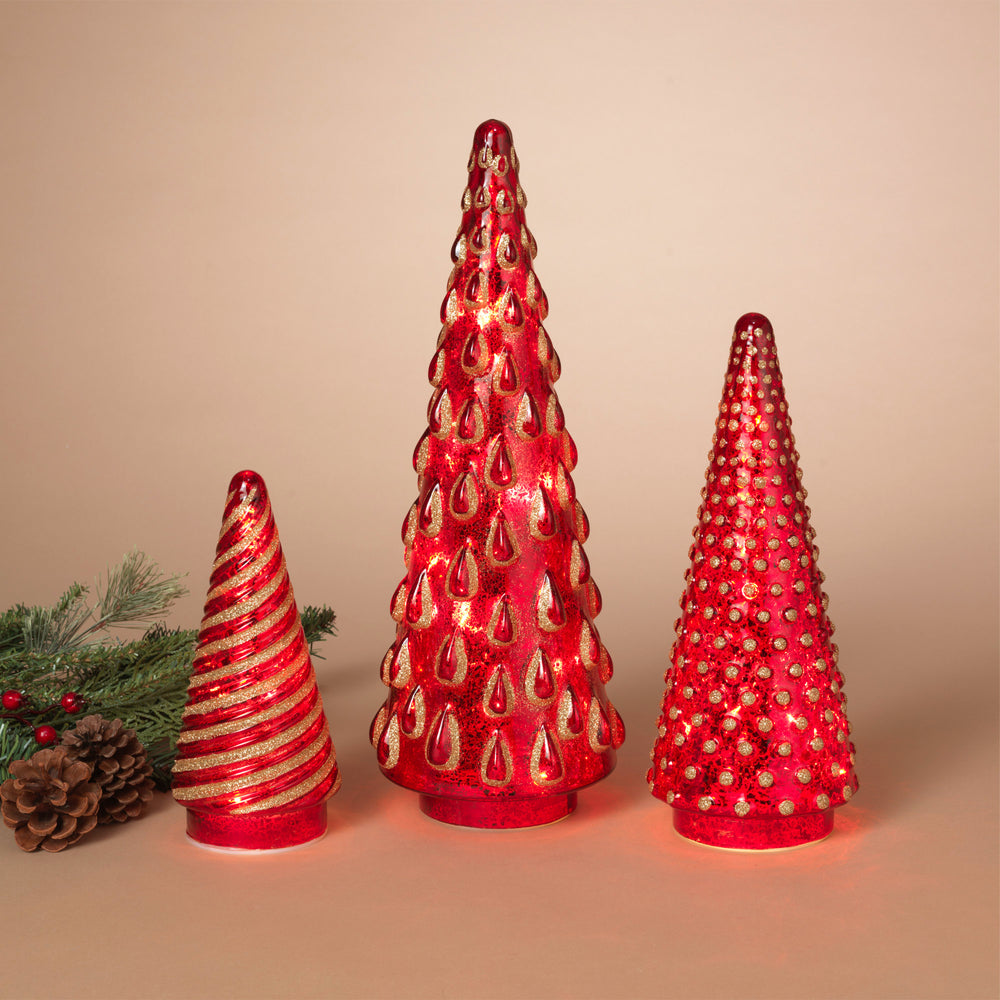 Lighted Mercury Glass Tree