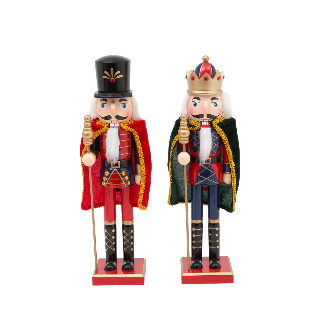 Wooden Nutcracker with Cape