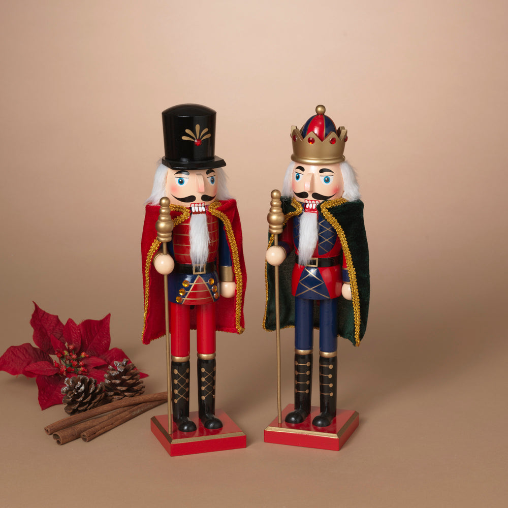 Wooden Nutcracker with Cape