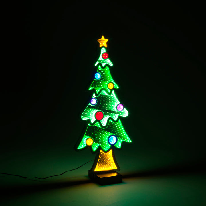 Infinity Light Tree with Ornaments
