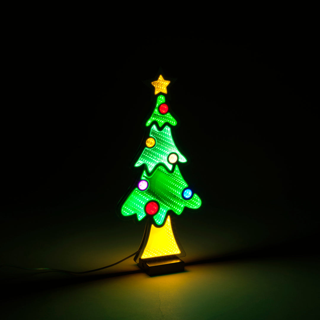 Infinity Light Tree with Ornaments
