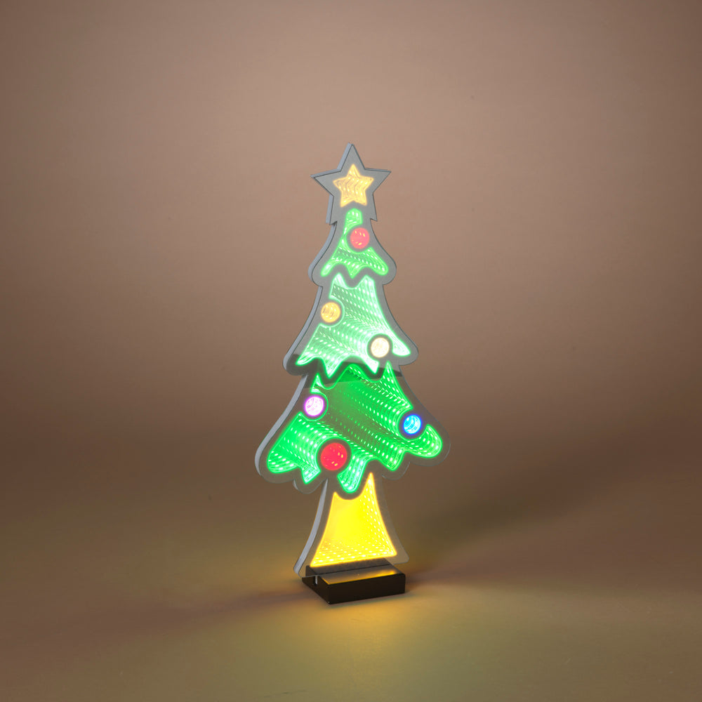 Infinity Light Tree with Ornaments