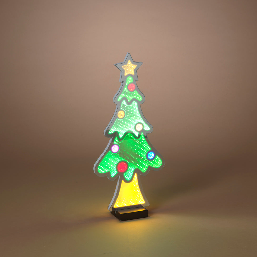 Infinity Light Tree with Ornaments