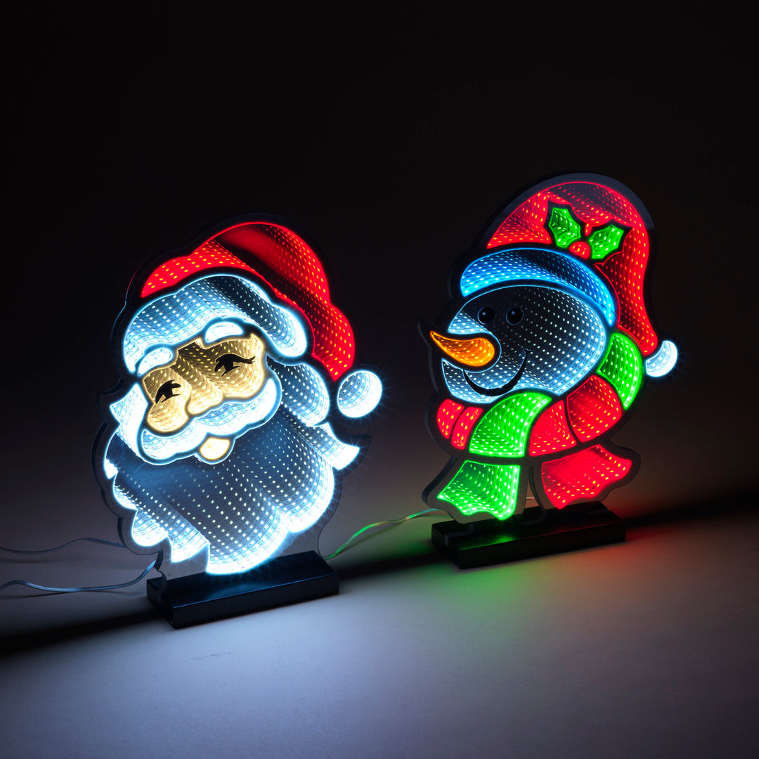 Infinity Light Santa Head