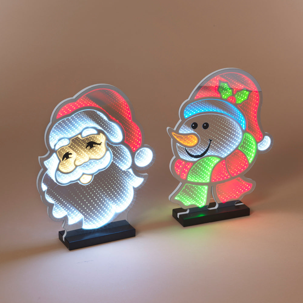 Infinity Light Santa Head