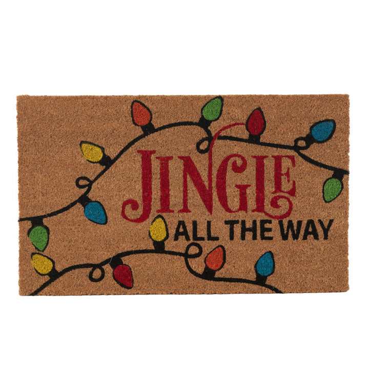 Festive Coir Doormat Jingle All The Way