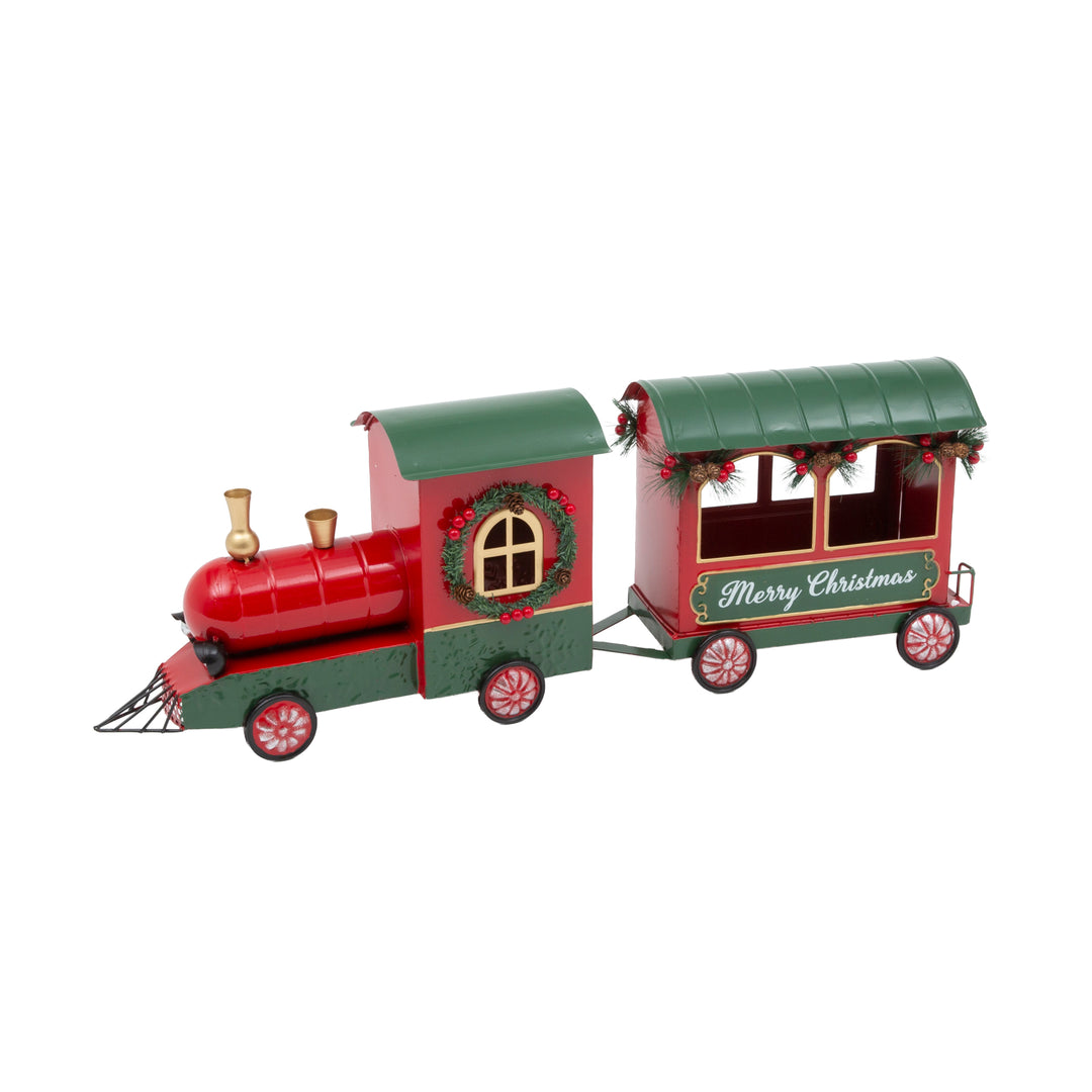 Red and Green Holiday Train