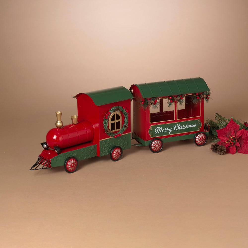 Red and Green Holiday Train