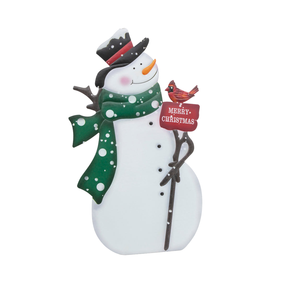 Metal Snowman with Easel Back
