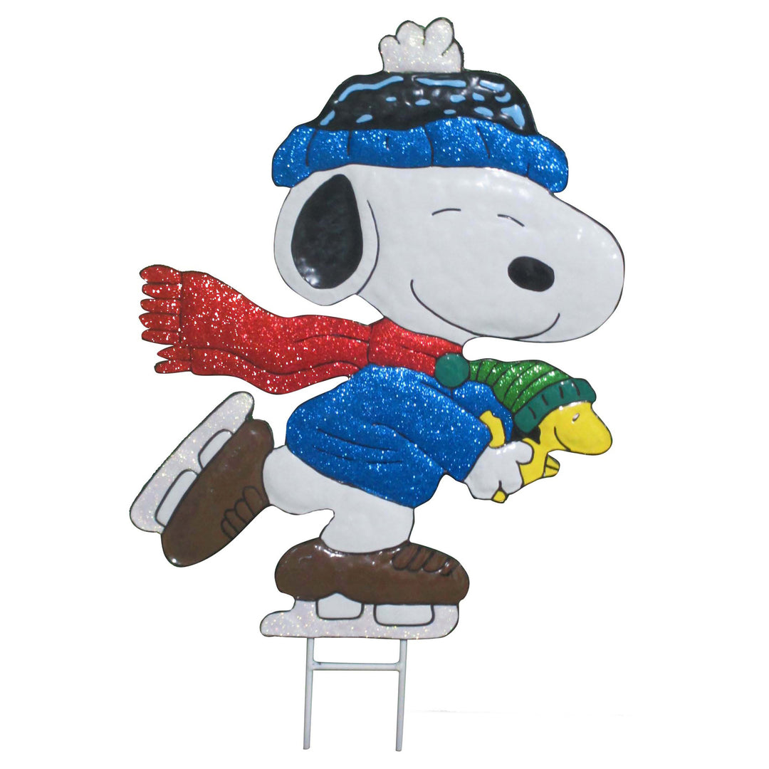 Snoopy Figure Skating Yard Stake