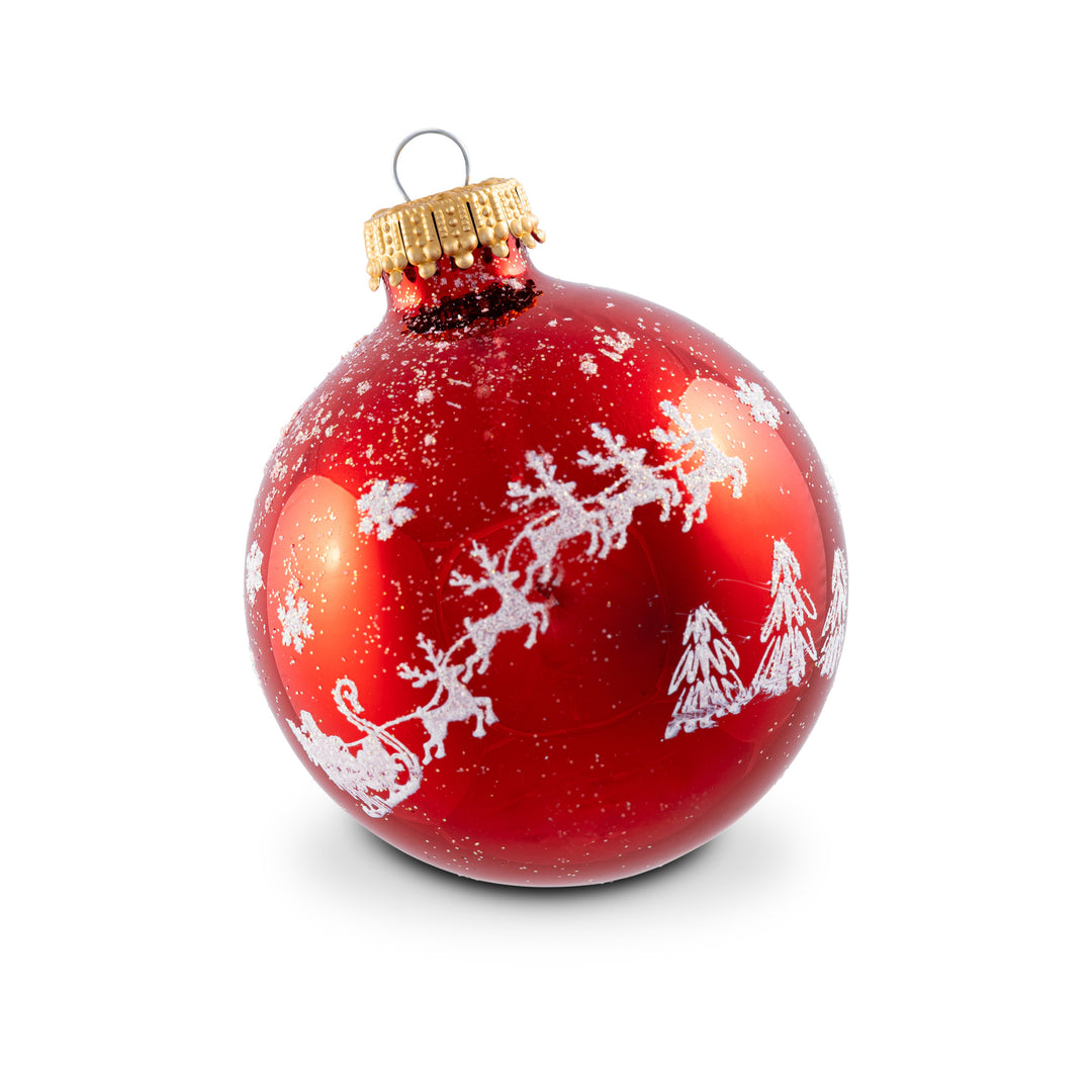 Krebs Christmas Red 4-Piece Ornament Set