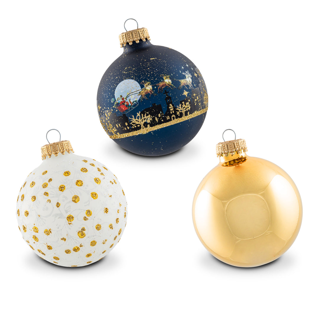 Krebs Midnight in New York 12-Piece Ornament Set