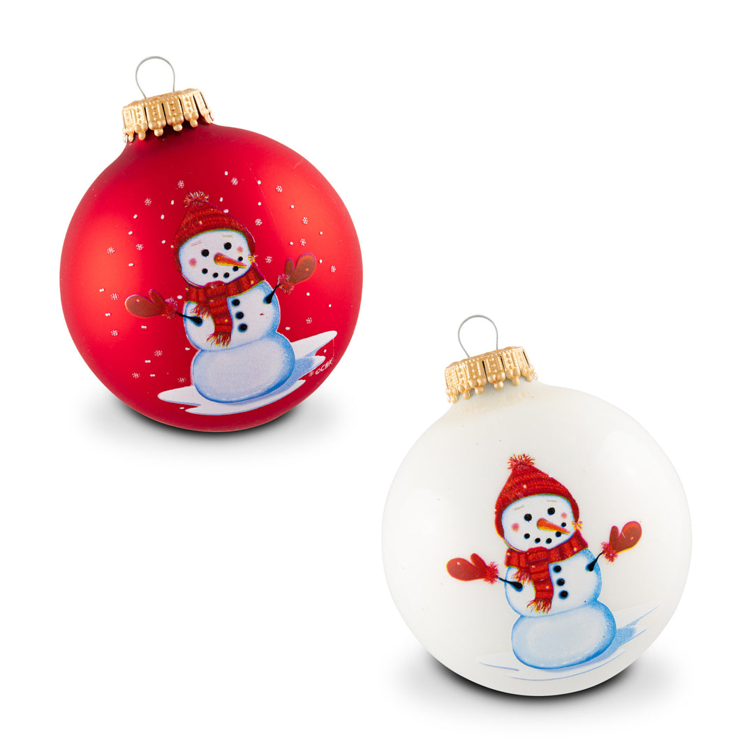 Krebs Snowman 4-Piece Ornament Set