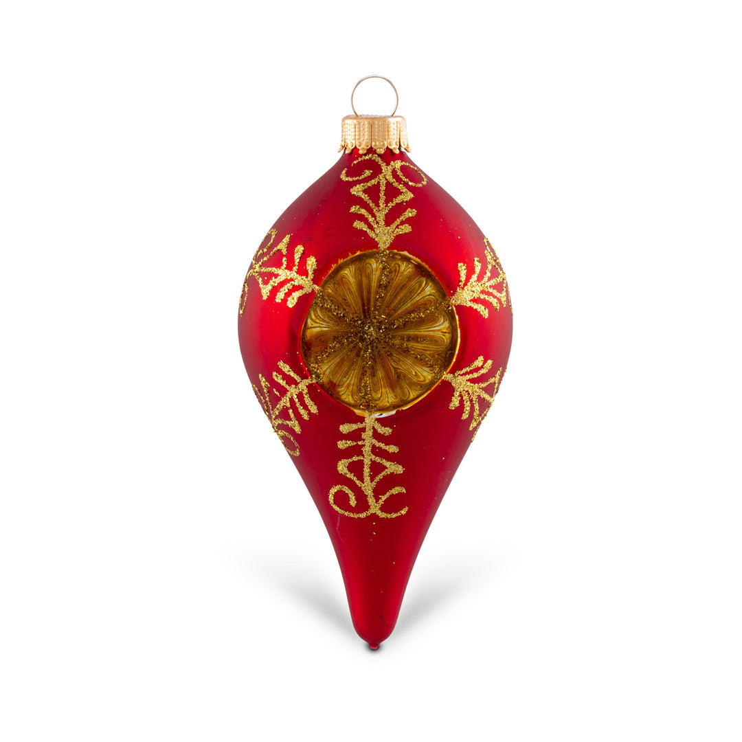 Krebs Red Velvet Drop 4-Piece Ornament Set