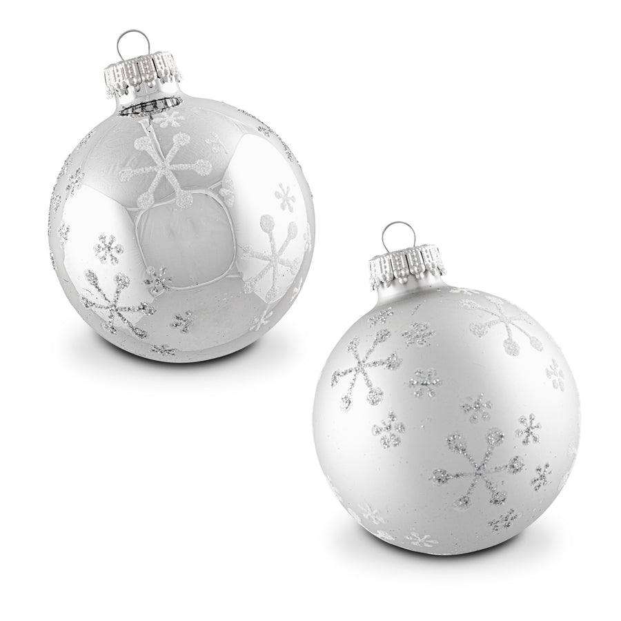 Krebs Silver Pearl 4-Piece Ornament Set