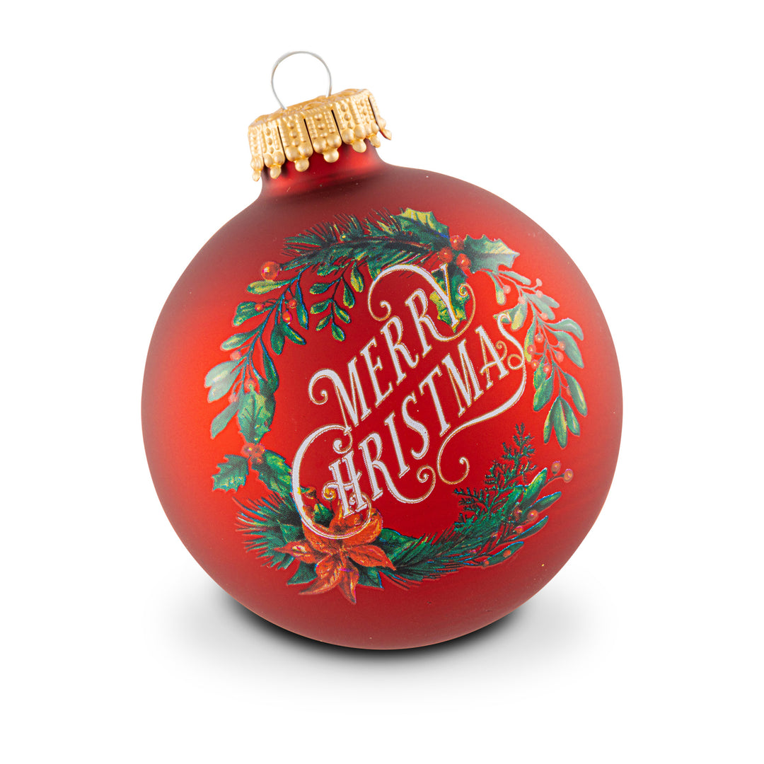 Krebs Merry Christmas 4-Piece Ornament Set