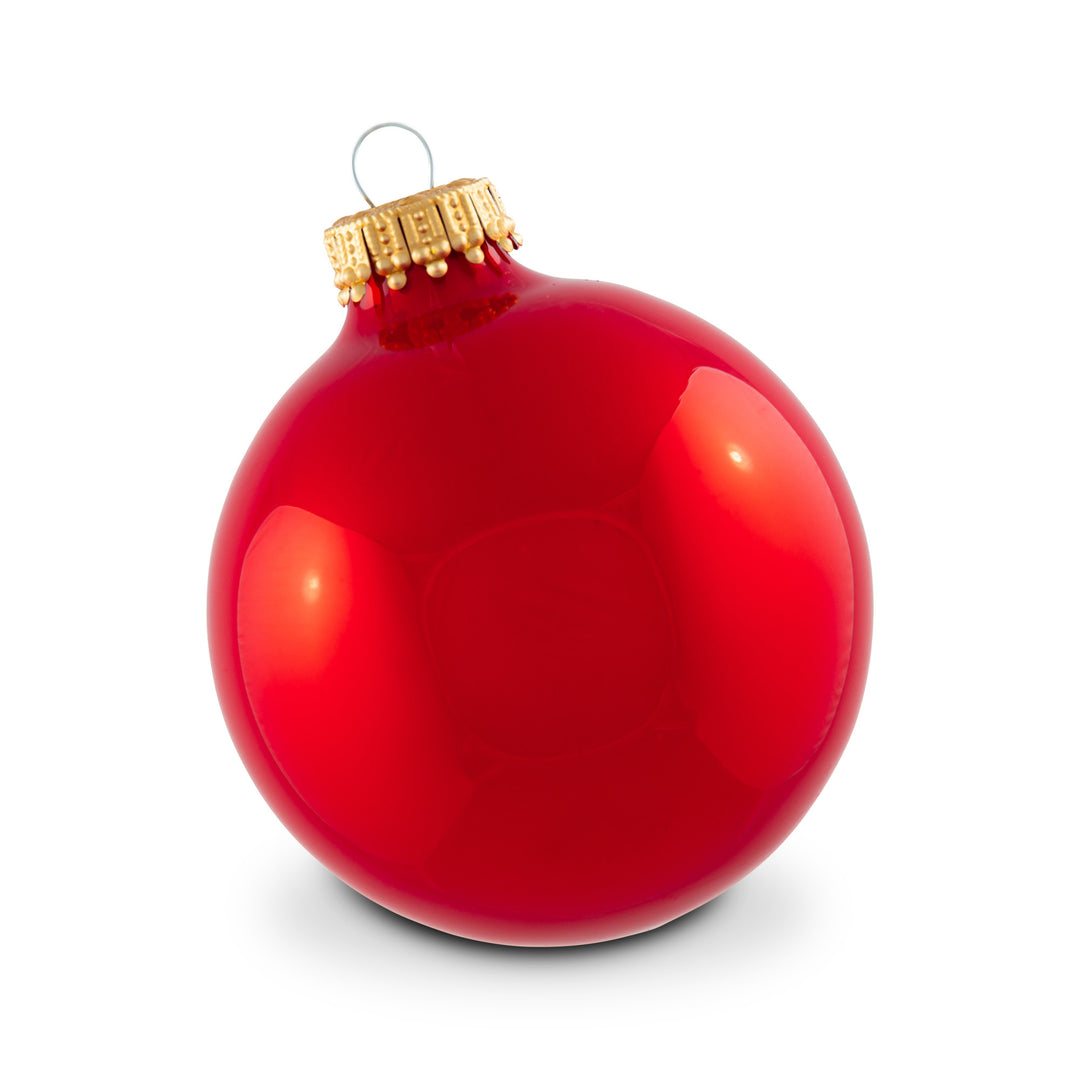 Krebs Candy Apple Red 8-Piece Ornament Set