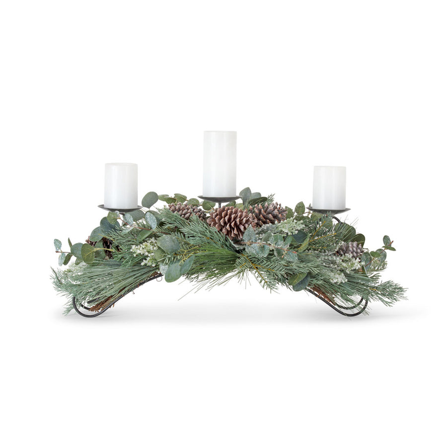 Pine and Eucalyptus Centerpiece